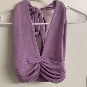 Purple Halter Top